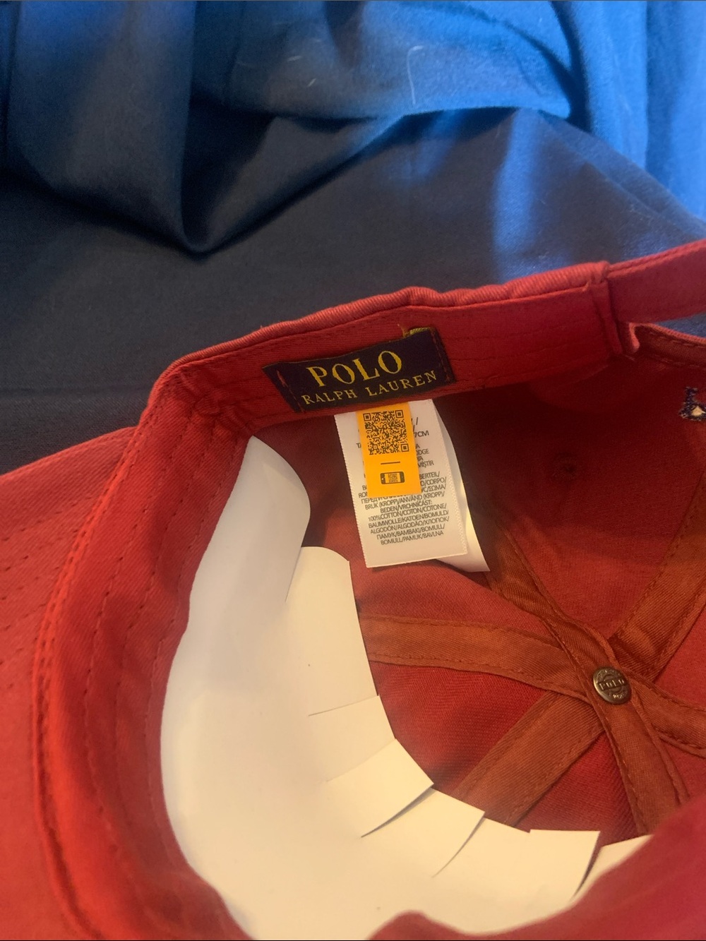 Polo Ralph Lauren Maroon Adjustable Baseball Cap NWT - Picture 5 of 7